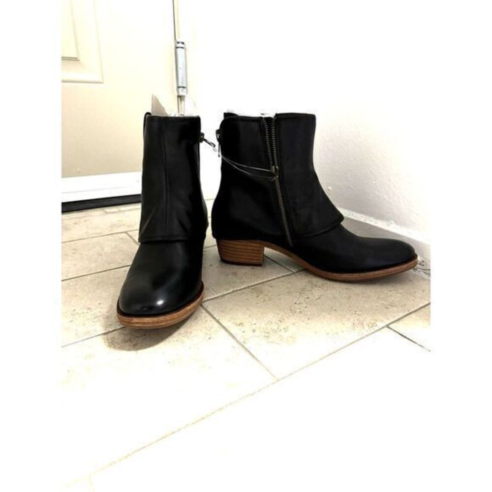 New Kork-Ease Women's Kalista Leather Bootie in Black‎ (Size: 9.5)